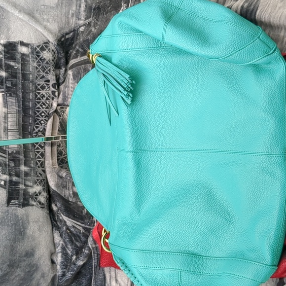 Onna Ehrich Cyan large leather bag - Picture 4 of 11